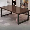 Mesa de Tablero Sólido de Madera Engrosado Mejorado Estilo Integrado Escritorio de Computadora para Dormitorio Sala de Estar Sala de Estudio Escritorio de Computadora Multifuncional de Madera Sólida