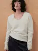 Novedades para Otoño/Invierno 26: Suéter básico de polar con cuello redondo, jersey de polar de cachemira de seda de morera, suéter de lana de corte holgado