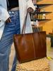 Bolso Tote para Mujer de Cuero Curtido Vegetal Nuevo Westal de Gran Capacidad, Bolso de Hombro para Mujer de Piel de Vaca, Bolso Simple Retro