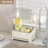 Estante para Toallas de Cocina, Escurridor, Organizador para Fregadero, Toallero para Fregadero, Estante de Almacenamiento para Grifo en Encimera