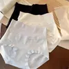 Ropa interior de algodón puro para mujer de cintura alta, que aplana el abdomen, levanta los glúteos, antibacteriana, entrepierna de algodón puro, sin costuras, talla grande, ropa interior 100% algodón para niñas
