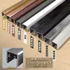 Ranura para Tarjeta de Aleación de Aluminio Escalera Barandilla de Vidrio Parte Empotrada Ranura de Piso en Forma de U Barandilla de Balcón Tira Decorativa Metálica de Acero Inoxidable