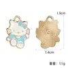Colgantes de esmalte de la linda serie Sanrio oso de dibujos animados, My Melody, perro Pacha accesorio DIY colgantes pequeños