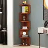 Estantería Simple de Pie, Estante de Almacenamiento Triangular Creativo de Múltiples Niveles para Uso en el Hogar en Sala de Estar, Dormitorio, Estudio, Librero de Esquina