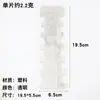 Clip de PVC transparente tarjeta clip pasador empaque clip pequeño tarjeta de plástico empaque de joyería tarjeta de plástico soporte transparente