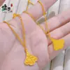Colar Folha de Ginkgo com Gelo Triturado Irregular, Mesmo Estilo das Lojas de Ouro, Luxo Leve, Sensação de Alta Qualidade, Corrente de Clavícula Elegante e Versátil