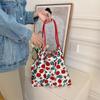 35243 Hanfeng Verano Gran Capacidad Mano Al Hombro Bolsa con Cordón Bolsa de Compras Fresca Floral Bolso Tote Bolso Sobaco