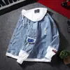 Nueva Chaqueta Vaquera Spliced de Primavera y Otoño para Hombre Estilo Coreano Tendencia Streetwear Casual Chaqueta de Béisbol Abrigo Versátil para Pareja