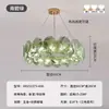 Lustre Francês Retrô de Luxo Leve de Vidro Colorido Feito à Mão em Murano Lâmpada Romântica Vintage de Sala de Estar Designer Luz Principal