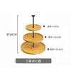 Bandeja de Palillos para Pasteles de Bambú y Madera de Acacia Multicapa Estilo Nórdico para Uso Doméstico en la Sala de Estar, Bandeja Creativa para Almacenamiento de Snacks, Bandeja para Postres