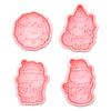 Molde para Galletas Temático Navideño Dibujo Animado Regalo de Navidad Galleta Artificial Prensado Estéreo 3D Herramienta de Horneado para Fondant