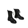 24 Otoño Invierno 40-44 Europeo Comercio Exterior Transfronterizo Botas de Algodón Botas de Piel Más Terciopelo Botas de Nieve Botas Martin de Invierno Botas Cortas para Mujer