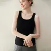 Chaleco de Punto Consinee 100% Cachemira Pura para Mujer, Listo para Usar, Cuello en U, Sin Mangas, Suéter Base