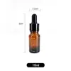 Botella de aceite marrón con escala, anillo negro de aluminio anodizado, botella de aceite marrón de 5 ml a 100 ml, conveniente para llevar