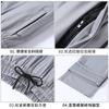 Pantalones casuales elásticos de secado rápido para hombre, pantalones largos rectos y sueltos de verano 2024, pantalones transpirables de seda helada para hombre.