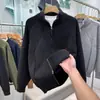 Suéter cárdigan moderno para hombre, chaqueta estilo perezoso, suéter de punto casual holgado con cremallera para invierno, cuello alto, suéter engrosado