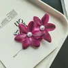 Presilha de Cabelo Orquídea Transfronteiriça, Estilo Boêmio, Sessão de Fotos na Praia do Litoral, Presilha Lateral, Pente Atmosférico, Doce Acessório de Cabelo para Mulheres