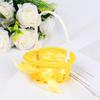 Mini cesta de flores portátil decorativa rattan arranjo de flores redondas cesta de flor artificial suculenta planta micro paisagem cesta de flores decorativas