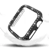 Adecuado para Apple Watch Generaciones 1-6 Funda Protectora de Diamantes de una Sola Fila PC Electrochapado Funda con Recorte de Diamante
