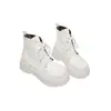 AliExpress 2026 Otoño/Invierno Nuevas Botines de Tobillo Martin de Punta Redonda de Tacón Medio 40-45 de Corte Bajo con Suela Gruesa y Cordones Delanteros