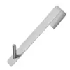 Gancho de Acero Inoxidable Personalizado para Puerta de Vidrio de Baño Colgante Trasero Doble Gancho Colgador de Baño Colgador de Toallas Colgador de Ropa Gancho de Metal para Ropa sin Taladrar
