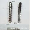 Pinza para el pelo hueca de 6 cm color blanco plateado electrochapado con forma de estrella de cinco puntas, pasador irregular, material DIY, accesorios para el cabello