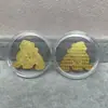 Concha de Agua Oro Puro 999 Tesoro de Riqueza Gato de la Fortuna Pegatina Dorada para Teléfono Móvil Tienda de Oro Promoción de Transmisión en Vivo Regalo para Atraer Clientes