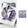 53 Lenços de Seda com Sensação de Luxo Leve e de Alta Qualidade, Lenço de Seda 100% Amora, Lenço Quadrado Elegante, Presente de Dia das Mães