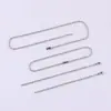 Corrente de Bolinhas de Metal 2,4mm Corrente de Contas Ondulada Porta-Chaves Corrente de Etiqueta Corrente para Pendurar Material DIY Acessórios para Joias Fabricante Estoque Pronto