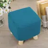 Funda elástica de cobertura total para taburete redondo pequeño, funda para taburete pequeño, funda para taburete para cambiarse los zapatos, funda para cojín de asiento, funda para taburete cuadrado pequeño