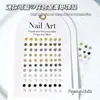 Mini Flor Retro Aleación Accesorios para Arte de Uñas Japonés Lindo Perla Perlas de Acero Copo de Nieve Pistilo Decoración de Uñas Venta al por Mayor