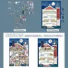 Grande Coleção de Adesivos de Casas em Miniatura 3D para Crianças, Colagem de Adesivos para Montagem de Cenas em Miniatura DIY para Alívio do Estresse