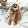 Comercio Exterior Invierno Nuevo Versátil Bufanda de Cuadros Navideños para Mujer Cálido Chal de Cachemira Imitación Bufanda de Pareja de Alta Gama