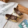 Bailarinas de estilo coreano para niñas con lazo, punta fina y suela blanda, mocasines sin cordones, zapatos de piel, nueva colección primavera/otoño 2026