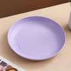 Plato Redondo de Plástico Estilo Japonés Plato para el Hogar Juego de Vajilla Estilo Ins Plato para Desayuno Plato para Fruta Plato Plano para Hot Pot