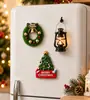 Ímã de Geladeira de Árvore de Natal Tridimensional Decoração Magnética Criativa de Resina Atmosfera de Feriado Cozinha de Casa Adesivo Magnético