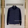 Nova Jaqueta de Inverno Tricô Encaixado Estilo Europeu Marca m para Homens, Gola Alta, Versátil e Quente com Capuz, Casaco de Penas de Pato Branco