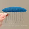 Pente invertido requintado e fofo para penteados estilo princesa, presilhas laterais para cabelo para mulheres, acessórios de cabelo com laço estilo coreano e presilhas de cabelo da moda para estilizar e arrumar fios soltos