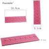 Molde de silicona con forma de encaje de azúcar para decoración de tartas de boda, herramientas para hornear, patrón hueco, borde de chocolate
