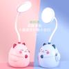 Lámpara de Escritorio Recargable por USB de Dibujos Animados para Estudiar, Luz de Noche LED para Dormitorio Estudiantil con Protección Ocular, Control Remoto de Escritorio Personalizable con Protección Ocular