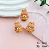 Urso Coelho Marrom Fosco Resina DIY Acessórios Capa de Celular Sapato com Furo Patch Grampo de Cabelo Acessórios de Cabelo Material