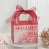Recuerdos de Boda Caja de Dulces Caja de Dulces de Boda Bolsa de Dulces Estilo Fresco de Alta Gama Dulces de Mesa Flores Coloridas