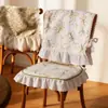 Funda para respaldo de silla con ribete de encaje, cojín de encaje para silla de comedor, funda protectora para respaldo de silla de madera maciza, funda para respaldo de mesa y silla