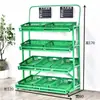 Prateleira de Frutas Rack de Exposição Três Níveis Rack de Legumes Prateleira de Supermercado Rack de Loja de Frutas Frescas Rack de Legumes Supermercado Simples