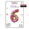 Nuevos Globos de Papel de Aluminio Digitales de Rosquilla de 32 pulgadas Versión Americana Globos de Decoración de Cumpleaños Digitales de Helado