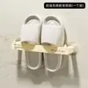 Prateleira de chinelos de banheiro prateleira de armazenamento de banheiro sem furos armazenamento de parede de sapatos prateleira de sapatos montada na parede do banheiro prateleira de drenagem