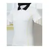 Camiseta Base Feminina de Verão Premium com Gola Polo de Manga Curta, Amiga da Pele, Alta Elasticidade, Corte Slim, Toque Fresco, Respirável