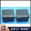 Los fabricantes de Dongguan suministran un tapón de pie de plástico cuadrado de 31 mm con almohadilla de pie de plástico PE, tapón interior de tubo de acero, tapón de plástico negro