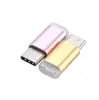 Adaptador Tipo C de Liga de Alumínio para Micro USB Fêmea para Celular Android Otg, Android Fêmea para Tipo-C Macho
