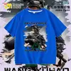 Nueva Camiseta Delta Force Weilong Rosa Rojo Comedor de Oro Lobo para Niños, Manga Corta Estudiante Holgada Superior Moderna